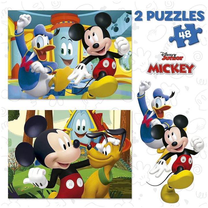 Actual product image Educa Mickey Mouse Funhouse 2x48 pieces Puzzle (48 pieces)