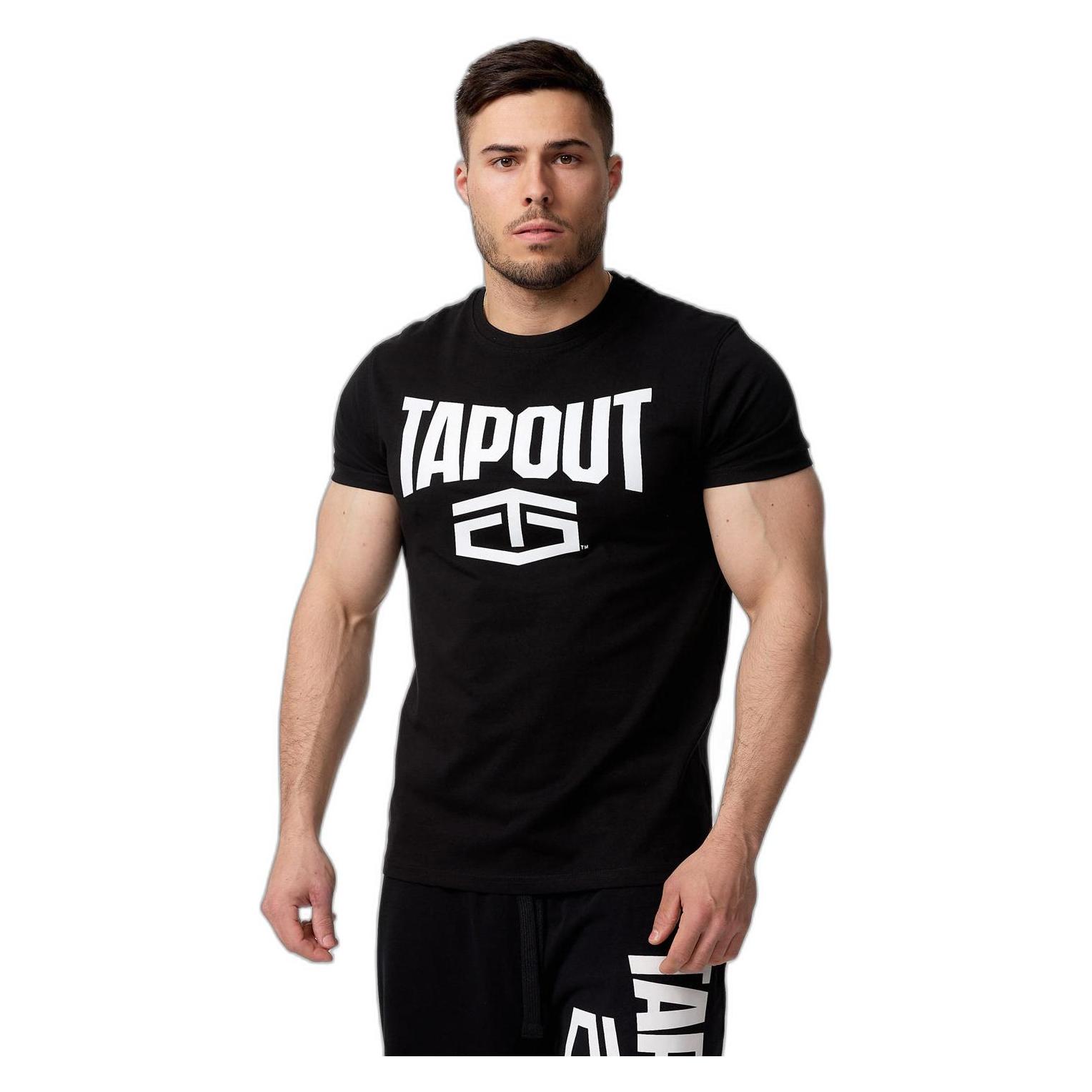 Tapout, Herren, Shirts, T-Shirt, Weiss, Schwarz, (L)
