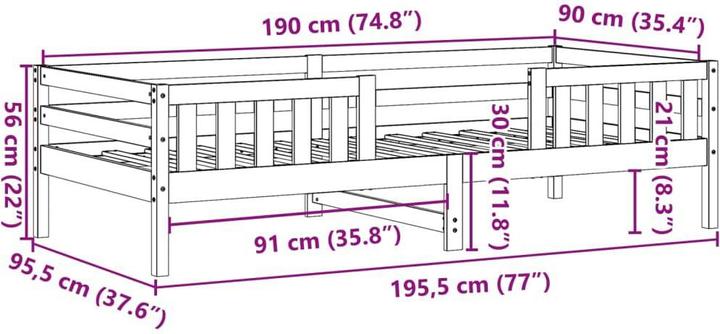 Immagine prodotto vidaXL Costandin (90 x 190 cm)