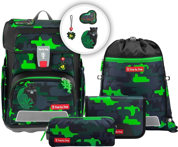 Black Cat Chiko 2, Grau/Grün, Multicolor, Schwarz