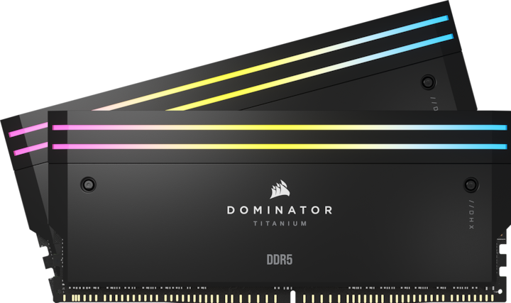 Produktbild Corsair DOMINATOR Titanium Light Enhancement Kit, 2-up config, Functional LEDs, Black Heatsink, no DRAM ICs (Mehrfarbig)