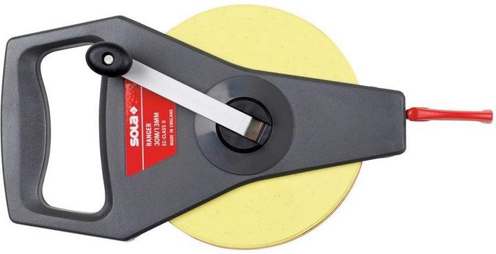 Sola Messwerkzeuge 50058801 Tape measure "Ranger RN 30" with glass fibres 30 M in yellow (30 m)