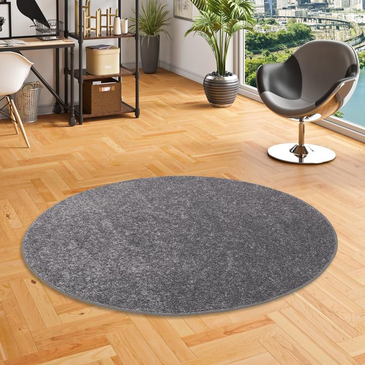 Produktbild Snapstyle Teppich Hochflor Shaggy Cottage Rund (133 cm)