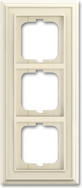 Actual product image Busch-Jaeger Frame 3-fold ivory/ws 1723-832
