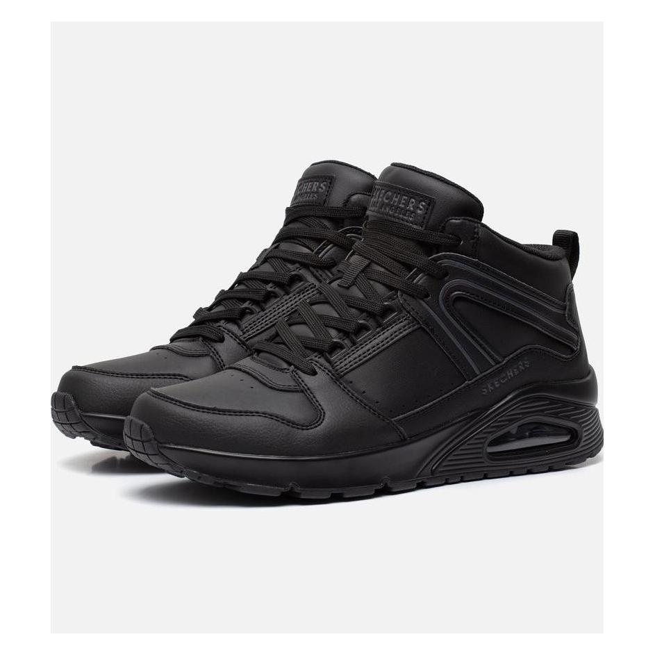 Skechers, Mannen, Sneakers, Uno - Keep Close Heren Sneakers - Zwart - Maat 44, Zwart, (44)