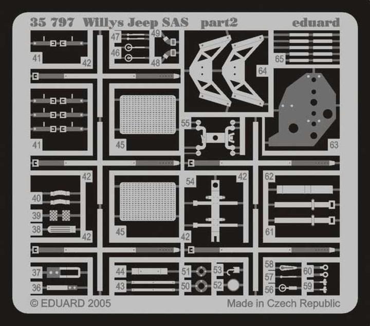 Immagine prodotto Eduard Willys Jeep SAS per kit Tamiya