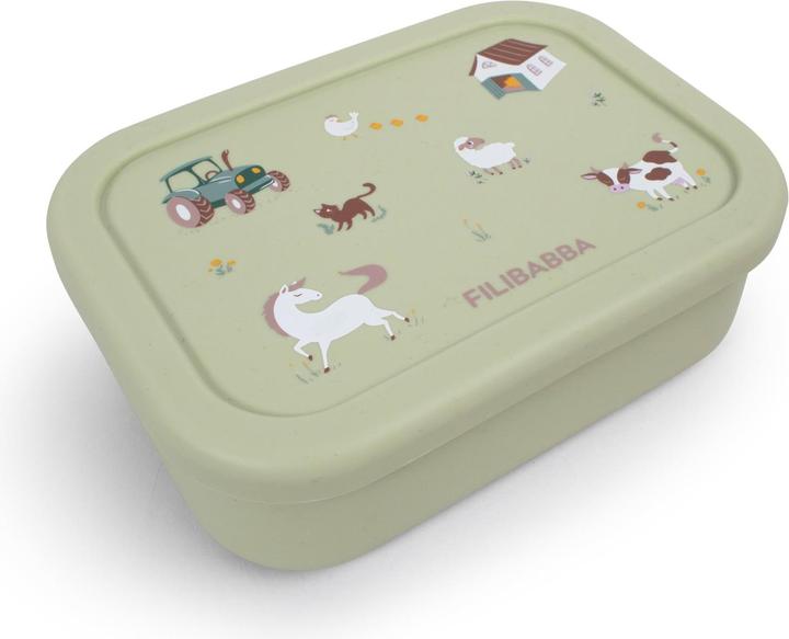 Filibabba Brotdose aus Silikon - Bog Green