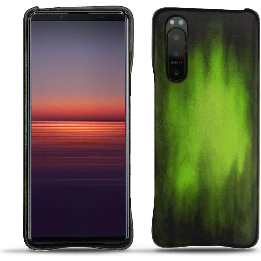 Noreve Lederschutzhülle (Sony Xperia 5 II), Smartphone Hülle, Grün