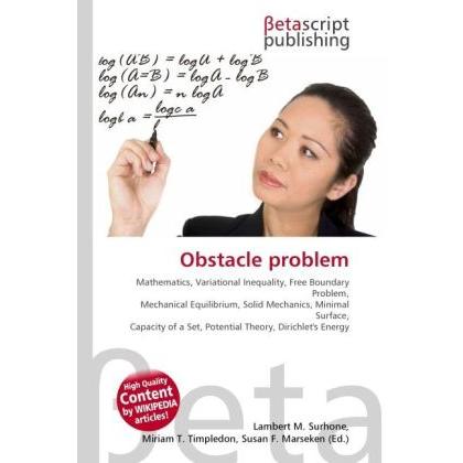 Thumbnail - Obstacle problem, Fachbücher von Lambert M. Surhone, Miriam T. Timpledon, Susan F. Marseken