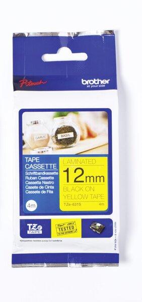 Actual product image Brother TZE-631S LAMINATED TAPE 12 MM (1.20 cm, Yellow)
