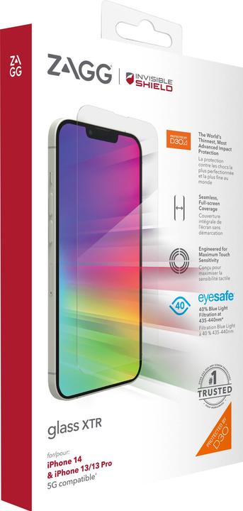 Actual product image Zagg Glass XTR (1 Piece, Apple iPhone 13, Apple iPhone 13 Pro)