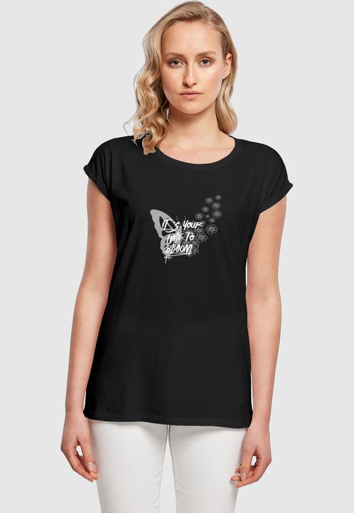 Produktbild Merchcode Ladies Its Your Time To Bloom Extended Shoulder Tee - 112545 (S)
