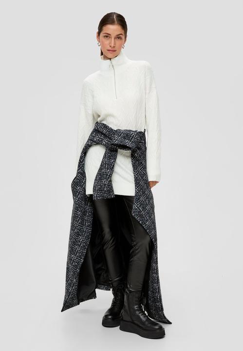 Image du produit s.Oliver Strickpullover Langer Troyer mit Strickmuster (L)