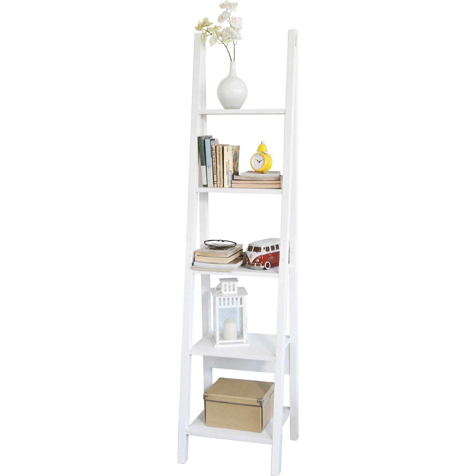 SoBuy, Regal, Leiterregal Weiss (44 x 39 x 180 cm)
