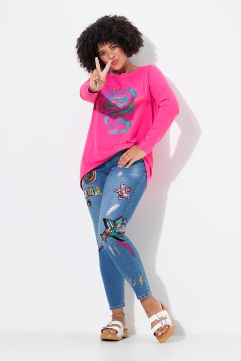 Immagine prodotto Angel of Style Slim-Fit Jeans, bequeme Passform, Patches, 5-Pocket (54)