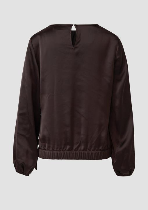 Immagine prodotto s.Oliver Bluse Satin-Bluse mit Binde-Detail am Saum (46)