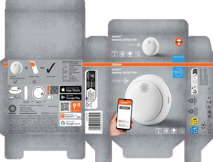 Osram SMART+ WIFI SMOKE DETECTOR White