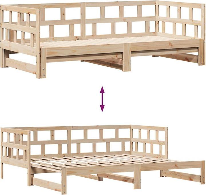 Actual product image vidaXL ausziehbares Tagesbett