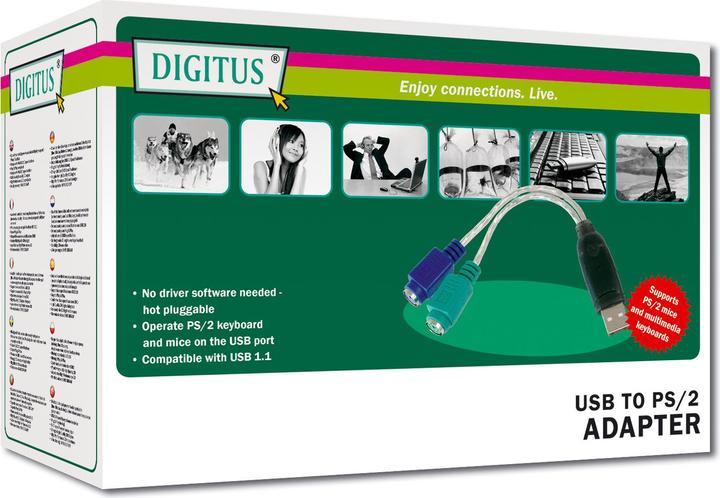 Produktbild Digitus USB auf PS/2 Adapterkabel