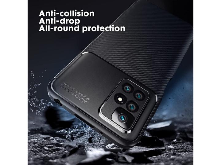 Produktbild Screenguard Xiaomi Redmi 10 2022 Hülle Carbon Design TPU Case (Xiaomi Redmi 10)
