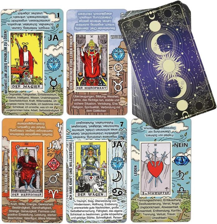 Actual product image Tarotika Tarotkarten-Set für Anfänger mit deutschen Bedeutungen (German)