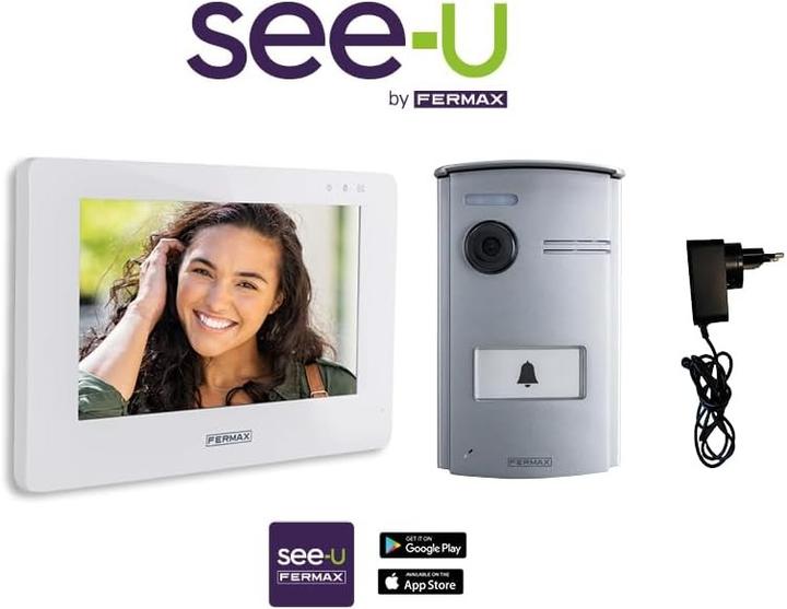 Actual product image Fermax Video intercom system with WiFi, touchscreen, mobile call forwarding, and night vision (Wireless)