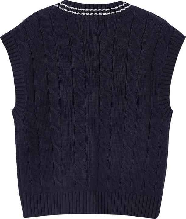 Actual product image Jonen Mädchen Pullunder mit Zopfmuster (134)