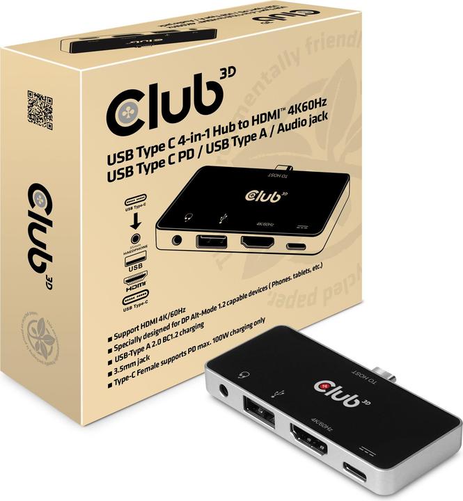 Club 3D CSV-1591 (USB-C, 4 Ports)