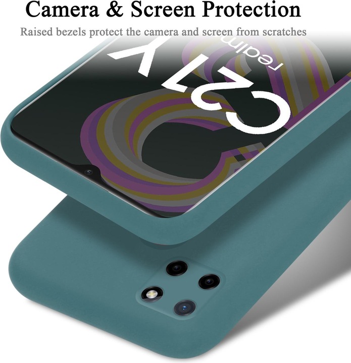 Productafbeelding Cadorabo TPU Liquid Silicone Case Cover voor Realme C21Y / C25Y (Realme C25Y, Realme C21Y)