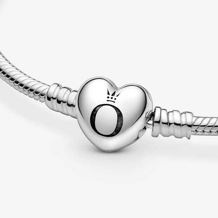 Image du produit Pandora Bracelet fermoir coeur (18 cm, Argent 925)