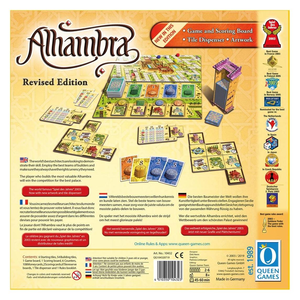 Alhambra (Gioco Dell'Anno 2003) - Gioco Da Tavolo In Tedesco Per 2-4 Giocatori, Dagli 8 Anni