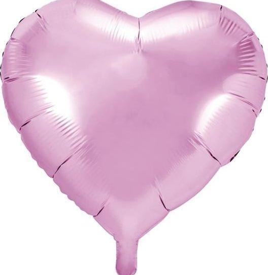 Produktbild Partydeco Foil Balloon Heart, 61cm, light pink (1 pkt / 1 pc.) (1 x)