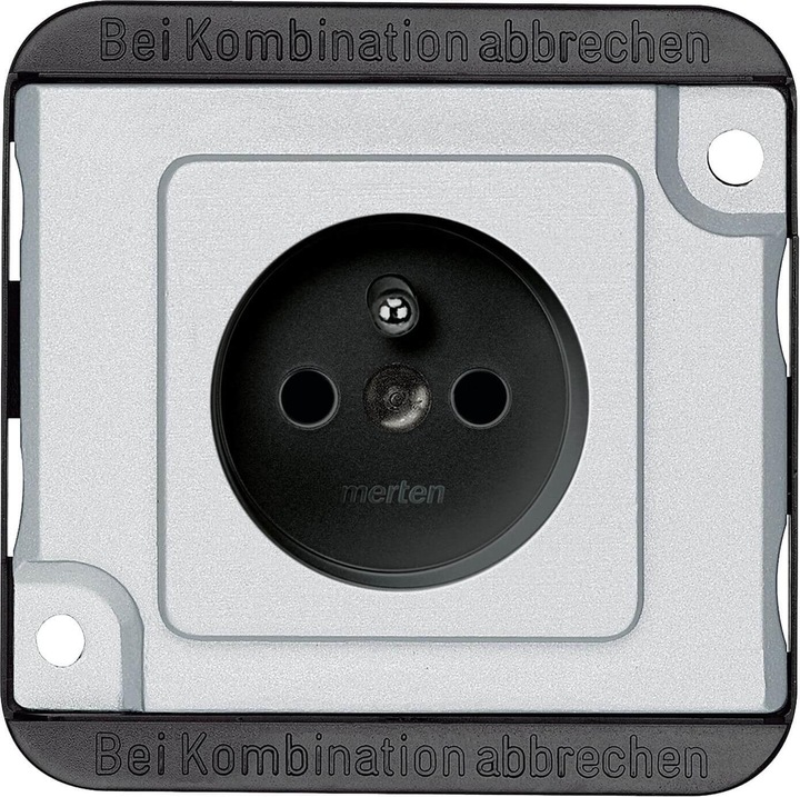 Produktbild Merten Steckdose 1f si mt PANZER UP m.BS IP20 MEG2500-7060