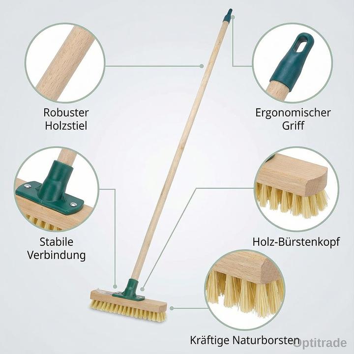 Productafbeelding Ultra Clean Schrobborstel met houten steel (1 Pcs.)