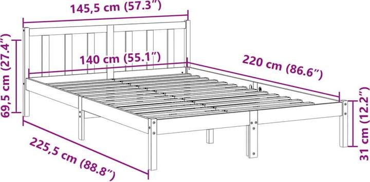 Actual product image vidaXL Aydan (140 x 220 cm)