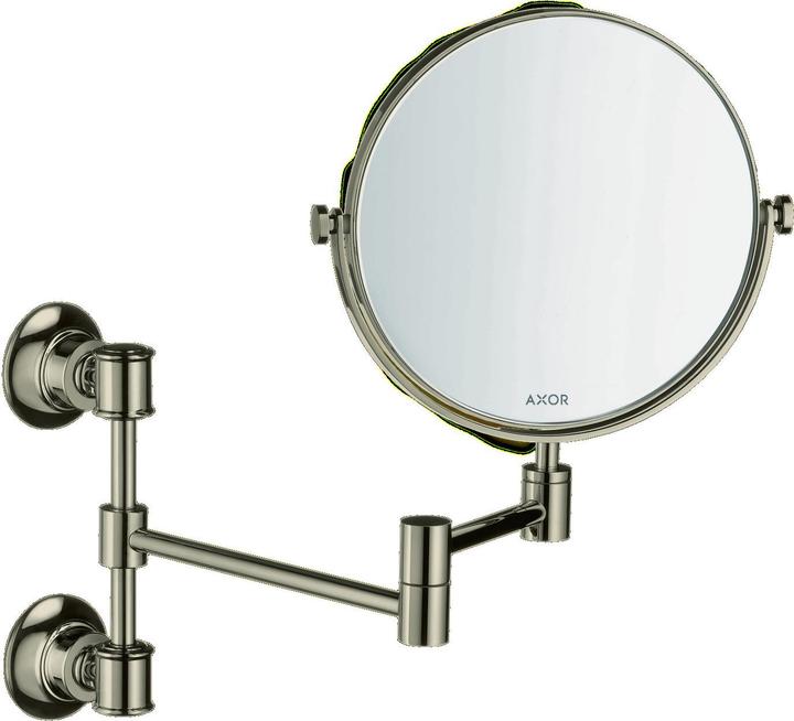 Axor Miroir de rasage MONTREUX montage mural nickel poli