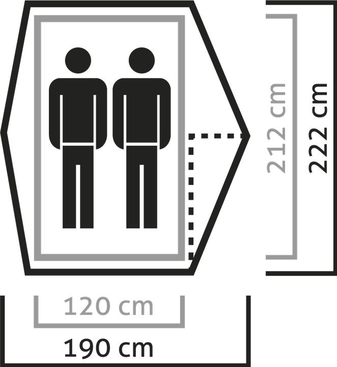 Produktbild Salewa Micra II (Kuppelzelt, 2.30 kg, 2 Personen)
