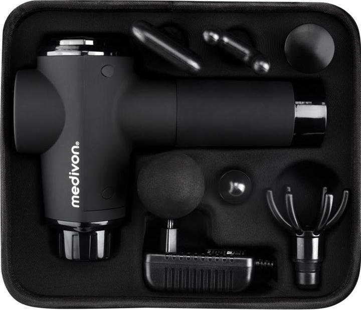 Immagine prodotto Medivon Pistola per massaggi a impulsi Pro X con funzione di calore Massaggio muscolare profondo (360 min)