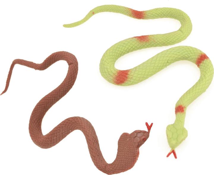 Actual product image Toi-Toys Lifelike snakes, stretchy, 3 pieces.
