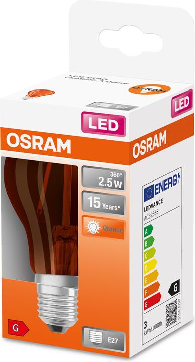 Image du produit Osram ST Clas A (E27, 2.50 W, 160 lm, 1 x, G)