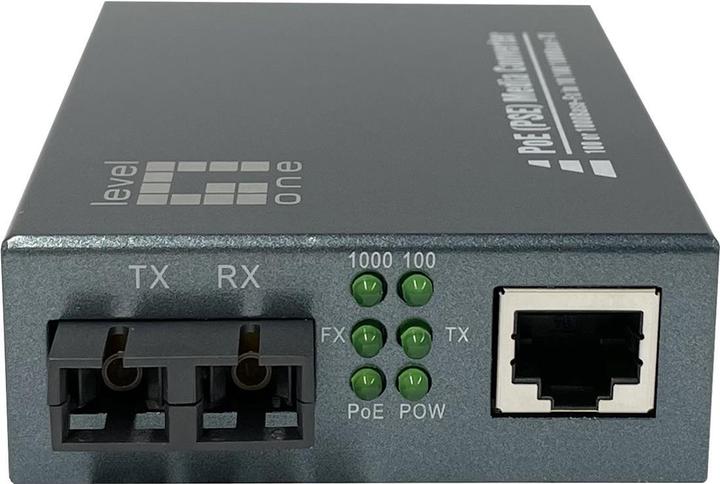 LevelOne Converter GVT-2013 10/100/1000T>RJ45 to PSE (Media converter)