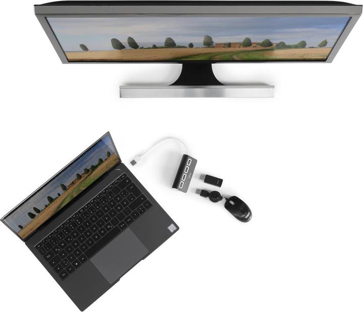 Produktbild Hama USB-A-Hub (USB-A, 4 Ports)