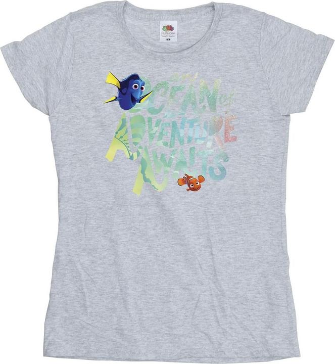 Actual product image Disney Womens/Ladies Finding Dory Ocean Of Adventure Cotton T-Shirt (XXL)