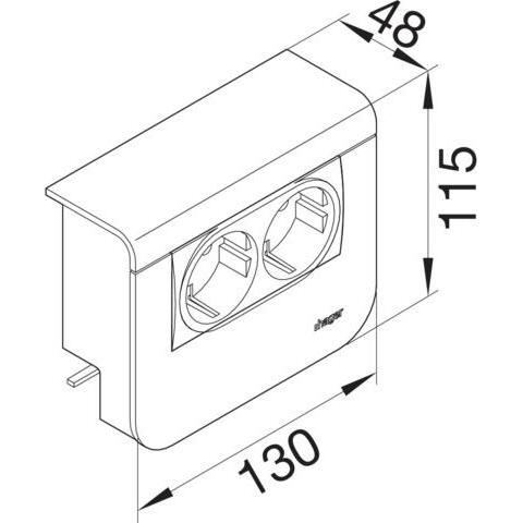 Thumbnail - Tehalit, Kabelschutz + Kabelführung, Geräteträger (20 mm)