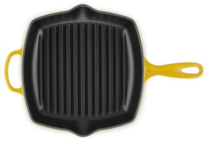 Image du produit Le Creuset Poêle en fonte SIGNATURE jaune foncé (Poêle à grillades, Fonte)