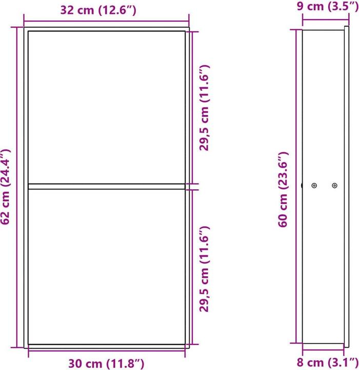 Actual product image vidaXL Leora (620 mm)