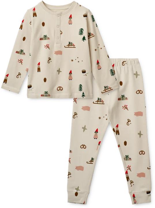 Image du produit Liewood Pyjama bio Wilhelm Holiday Sandy (104)