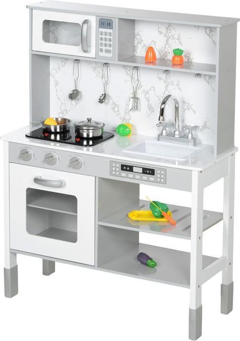 Produktbild Swisshandel24 Kinderküche Spielküche mit Elektroherd, Mikrowelle, Spüle & Wasserhahn