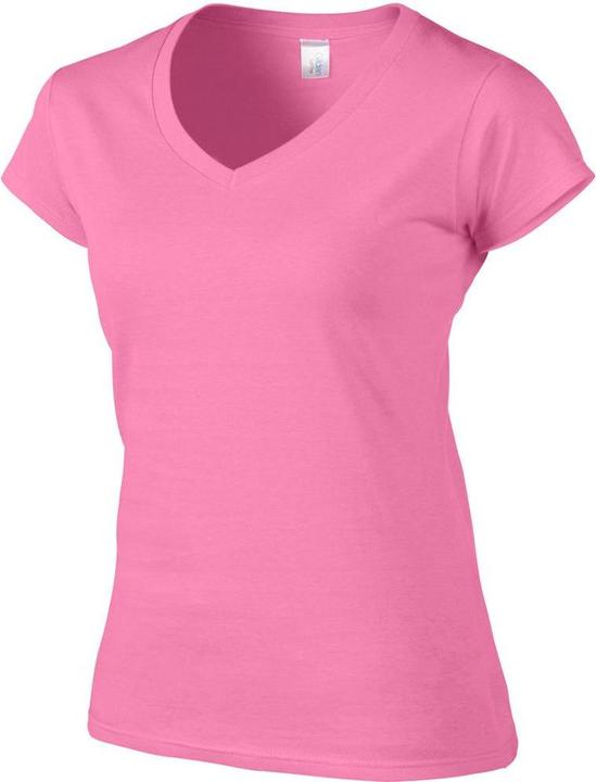 Actual product image Gildan Ladies Soft Style Short Sleeve V-Neck T-Shirt (M)