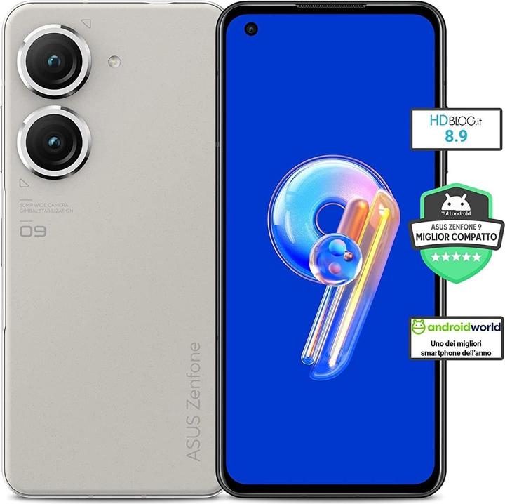 Actual product image ASUS Zenfone 9 (128 GB, Moonlight White, 5.92", Dual SIM, 5G)